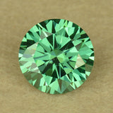 3.0mm~12mm Green Moissanite Stone Brilliant Cut for DIY Jewelry Making