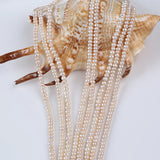 3.5-4mm Natural Pearl Button Freshwater Strands for Jewelry Making
