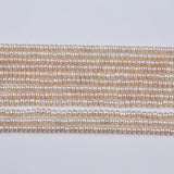 3.5-4mm Natural Pearl Button Freshwater Strands for Jewelry Making