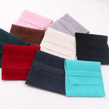 30Pcs Small Clamshell Velvet Bags 9x9cm Jewelry Packaging Wedding Christmas