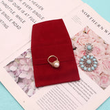 30Pcs Small Clamshell Velvet Bags 9x9cm Jewelry Packaging Wedding Christmas