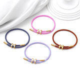 316L Stainless Steel Couple Bracelets Lucky Love Charm Bangle