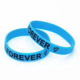3PCS Motivational Forever Silicone Wristband Friendship Bracelet