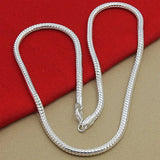 3mm Snake Chain 925 Sterling Silver Necklace Jewelry