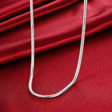 3mm Snake Chain 925 Sterling Silver Necklace Jewelry