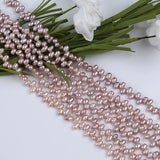 4-5mm Gray Purple Rice Freshwater Pearl Strand