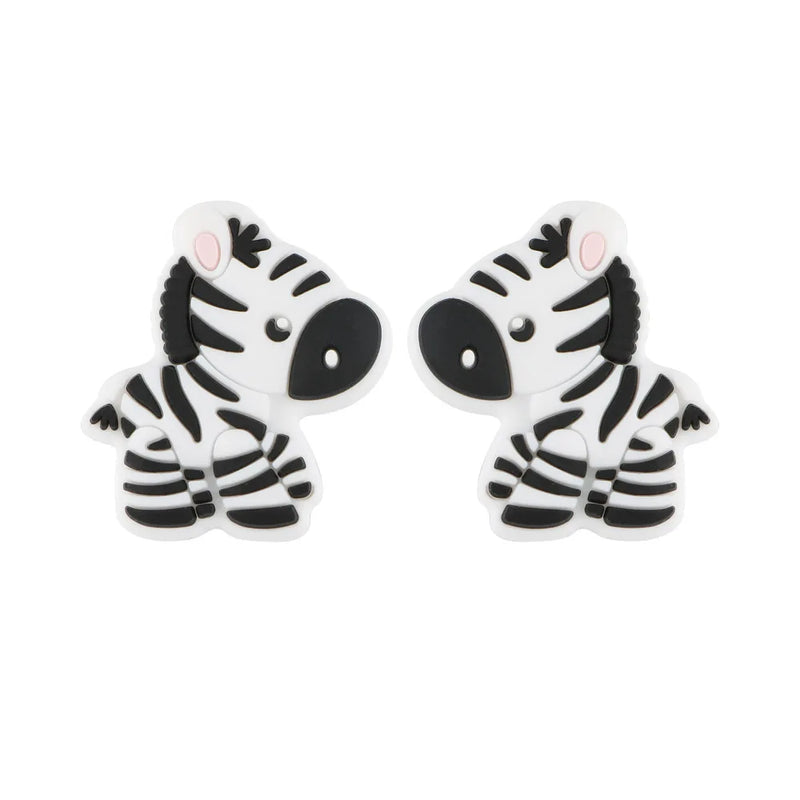 5/10Pcs Cartoon Mini Silicone Animal Beads DIY Bracelet Jewelry