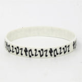 5PCS Music Note Silicone Wristband for Music Fans Concert