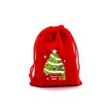 5Pcs/Lot Christmas Velvet Bags 9x12 13x18cm Small Drawstring Pouch