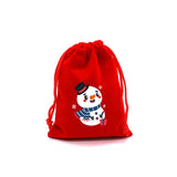 5Pcs/Lot Christmas Velvet Bags 9x12 13x18cm Small Drawstring Pouch