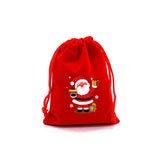 5Pcs/Lot Christmas Velvet Bags 9x12 13x18cm Small Drawstring Pouch