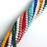 6/8/10mm Faceted Crystal Rondelle Beads Glass Beads DIY Jewelry Making