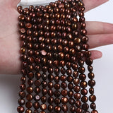 8-9mm Freshwater Button Pearl Strand for Jewelry Making