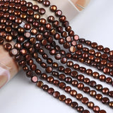 8-9mm Freshwater Button Pearl Strand for Jewelry Making