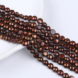 8-9mm Freshwater Button Pearl Strand for Jewelry Making