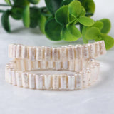 8-9mm Square Freshwater Pearl Beaded Bracelet for Women