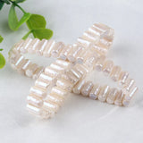 8-9mm Square Freshwater Pearl Beaded Bracelet for Women