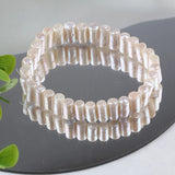 8-9mm Square Freshwater Pearl Beaded Bracelet for Women