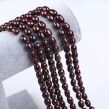 Natural Rice Freshwater Pearl Strand 8-9mm Wine