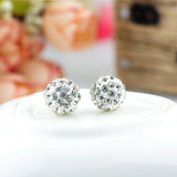 8mm Round Clay Beads Pave Crystal Disco Rhinestone Beads 50pcs