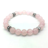 Pink Crystal Bracelet with Tree of Lift Pendant