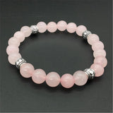 Pink Crystal Bracelet with Tree of Lift Pendant