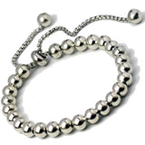8mm Stainless Steel Ball Charm Bracelet Punk Style Jewelry Gift for Men