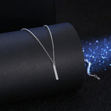 925 Silver Zircon Pendant Necklace for Prom Party