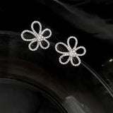 925% Silver Floral Zircon Set for Women