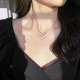 925% Silver Floral Zircon Set for Women