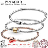 925 Silver Snake Bone Women's Classic Bracelet High-quality DIY Jewelry