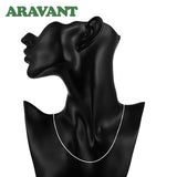 925 Silver 1MM Snake Chains Women Necklaces Gift