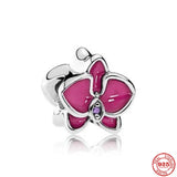 925 Silver Purple Heart Paw Dumbbel Fit Charm Bracelet Women Jewelry