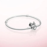925 Silver 3mm Snake Chain Bracelet DIY Charms Beads Bangles Jewelry