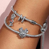 925 Silver 3mm Snake Chain Bracelet DIY Charms Beads Bangles Jewelry