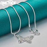 Retro Carve Butterfly Pendant Necklaces For Women Jewelry