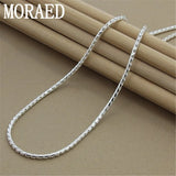925 Sterling Silver 3mm Snake Chain Necklace 20 Inches