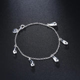 925 Silver Water Droplets Bracelet for Women