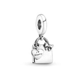 925 Silver Cactus Durian Tower Bag Pendant DIY Jewelry