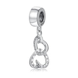 925 Silver Cat Angel Sun Moon Bear Pendants DIY Charms Bracelet