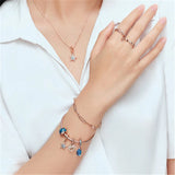 925 Silver Crown Twisted Eternity Crystal Ring for Women