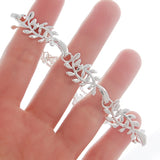 925 Silver Fish Bones Charm Bracelet for Women