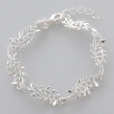 925 Silver Fish Bones Charm Bracelet for Women