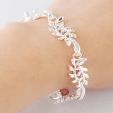 925 Silver Fish Bones Charm Bracelet for Women