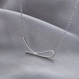 925 Sterling Silver Geometric Pendant Necklace Choker