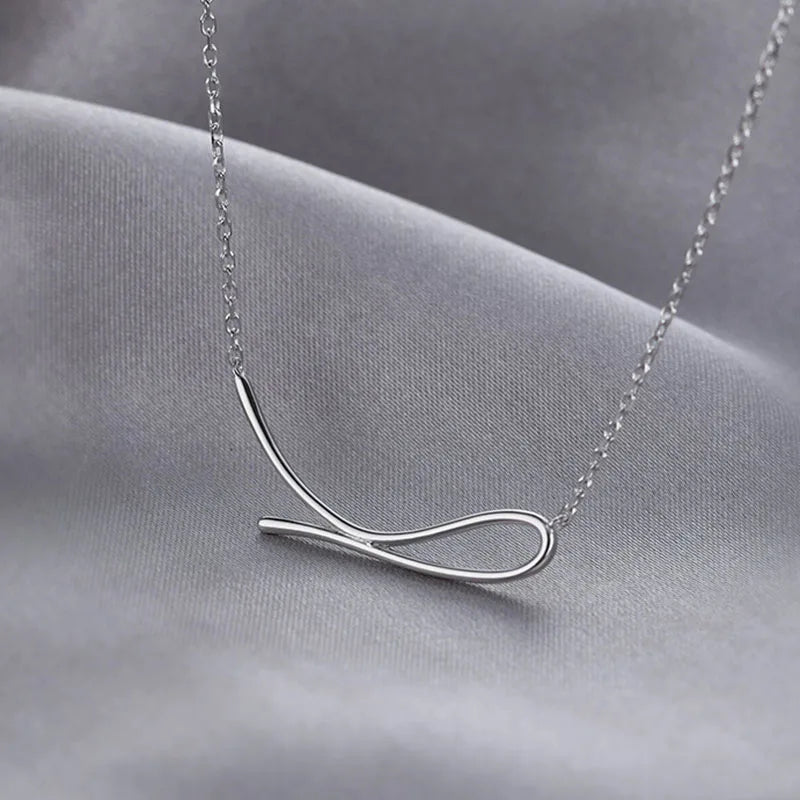 925 Sterling Silver Geometric Pendant Necklace Choker