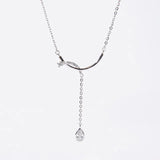 925 Silver Geometric Shapes Necklace Charm Vintage Pendant Gift