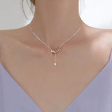 925 Silver Geometric Shapes Necklace Charm Vintage Pendant Gift