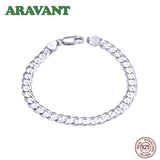 925 Sterling Silver Men's Hip Hop Bracelet