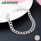 925 Sterling Silver Men's Hip Hop Bracelet